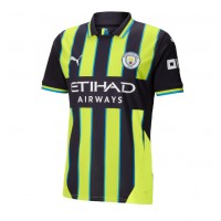 Maglia Calcio Manchester City Erling Haaland #9 Seconda Divisa 2024-25 Manica Corta